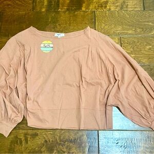 NWT Kye Mi Tan Crop Top Size Small